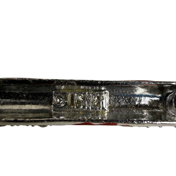 Lisner Womens Red & Silver Tone Candy Cane Brooch Vintage Holiday Jewelry Orname - Picture 3 of 5